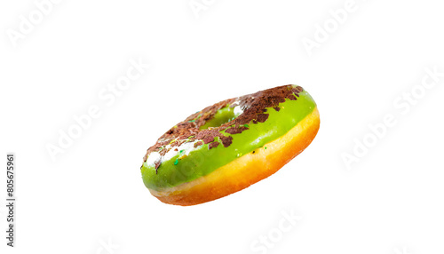 Isolated Chocolate Delights in Mid-Air