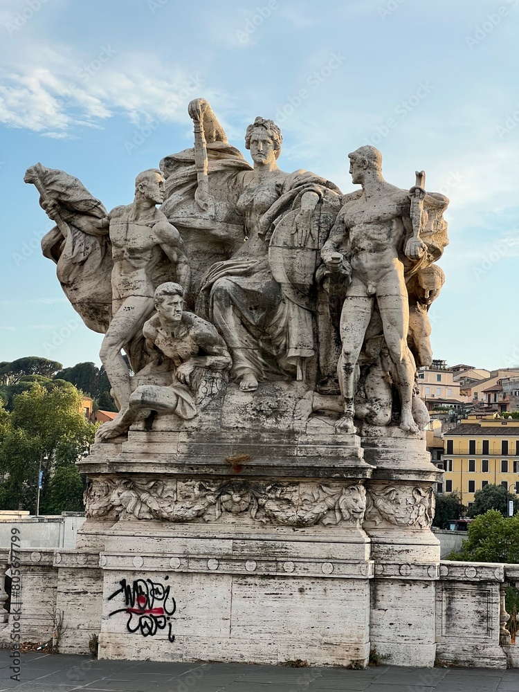 monument to the discoveries city, Italy Rome 