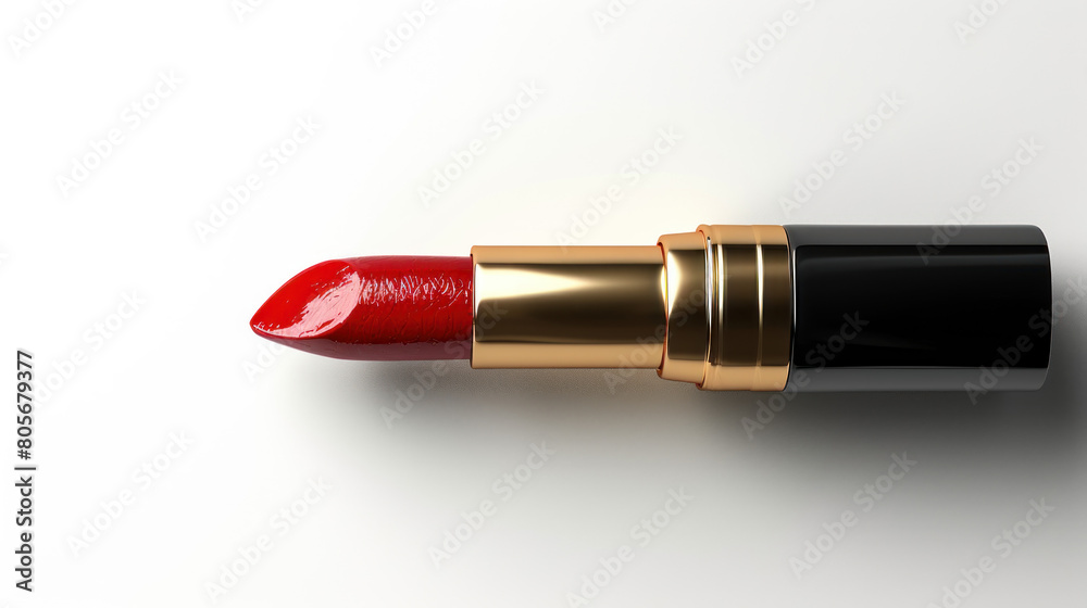 Lipstick shines in vibrant hues, a cosmetic accessory with a touch of glamour, isolated against a black background Lipstick shines in vibrant hues, a cosmetic accessory with a touch of glamour, isolated against a black background