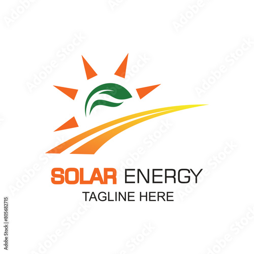 Energy logo design simple concept Premium Vector