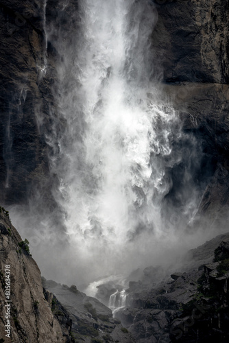 Upper Yosemite Falls Crashes Into The Wet Granite Walls Below photo