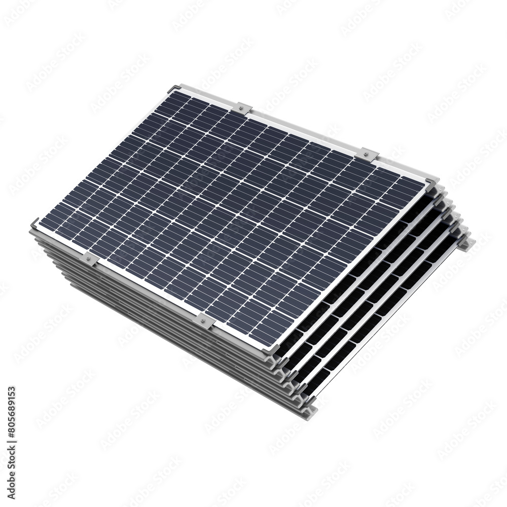 3D Graphite Solar Power Station Panels with Transparent Background 3D Graphite Solar Power Station Panels with Transparent Background