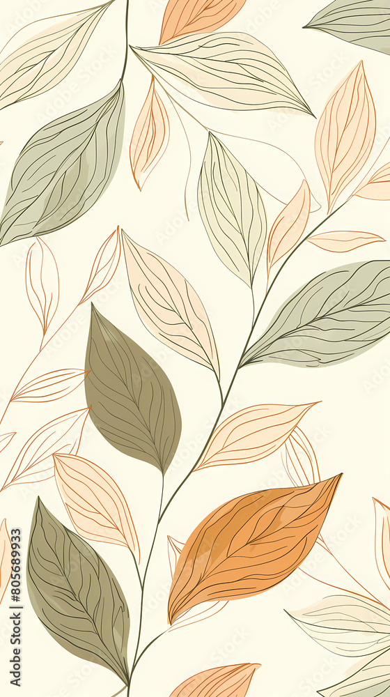 Tropical leaf Wallpaper,Botanical leaf line art wallpaper background vector. Luxury natural hand drawn foliage pattern design in minimalist linear contour simple style.Vector illustration Tropical leaf Wallpaper,Botanical leaf line art wallpaper background vector. Luxury natural hand drawn foliage pattern design in minimalist linear contour simple style.Vector illustration