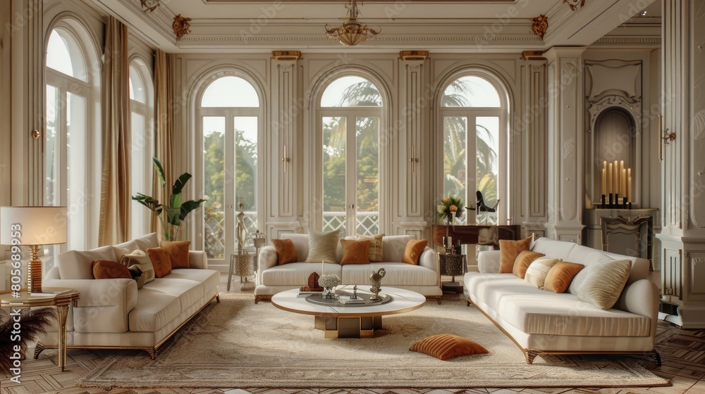 Modern living room interior Modern living room interior