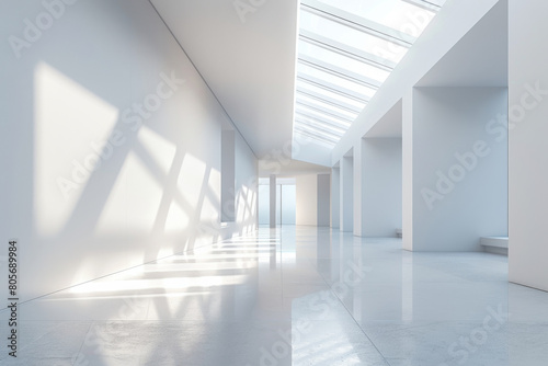 Empty hall of modern architectures