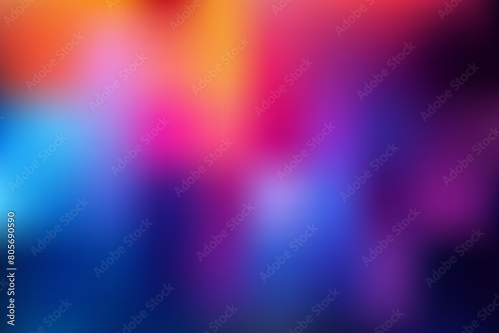 Neon blue and purple multicolored smoke A colorful, abstract painting of a fabric with a purple and blue of color. Neon background. Paint in water. Bright cloud texture vector art illustrator