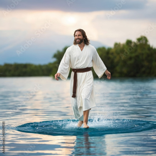 Jesus walking on water