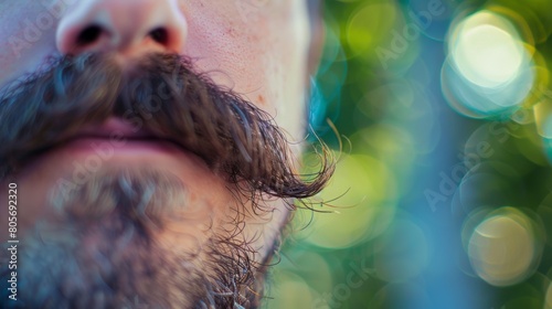 A tutorial on how to achieve a wellgroomed and maintained mustache. photo