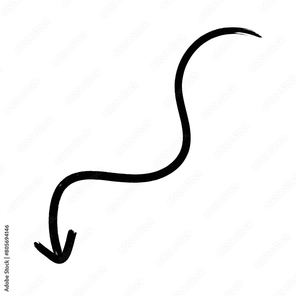 Vector Hand Drawn Doodle Arrow
