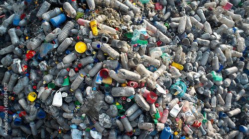 plastic waste pollution  photo