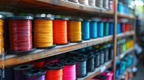 Recycled Plastic 3D Printing Filament in Vibrant Spools