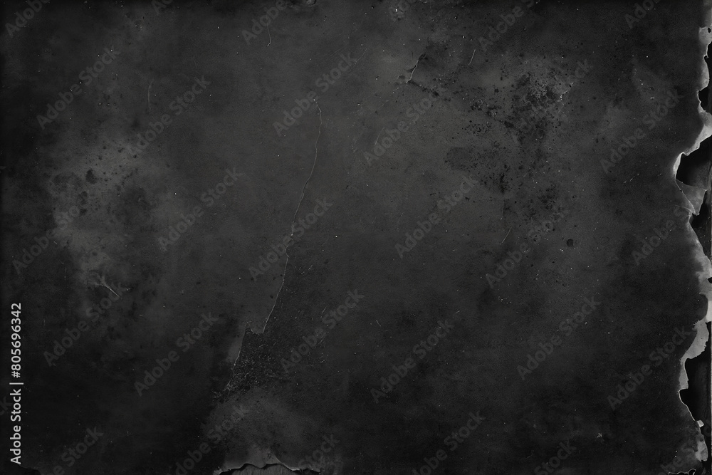 Fototapeta premium Distressed black vintage texture with a network of fine and coarse cracks
