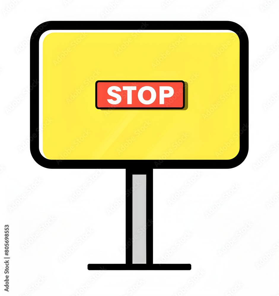 stop sign on a white background stop sign on a white background