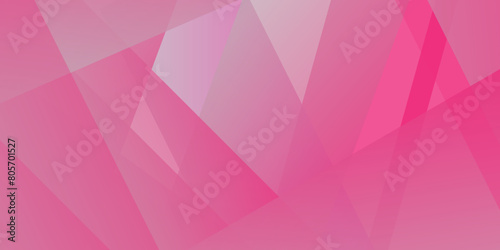 Pink triangular shapes on a white background. Geometric background in Origami style with gradient. Triangular design for your business. pink and purle abstract background vector illustration.