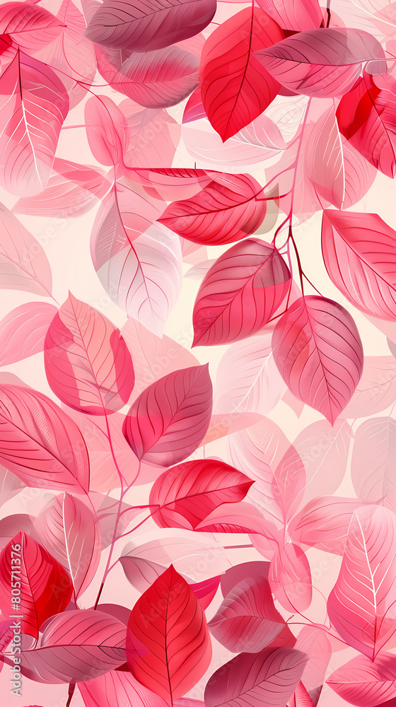 Spring background, green tree leaves on blurred background,vector image.