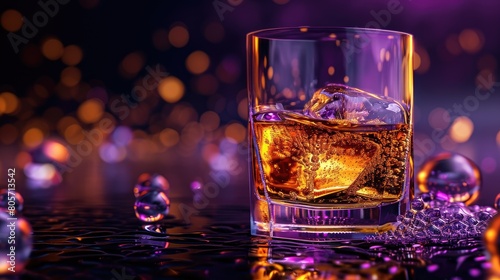 Whiskey Scotch Brandy Alcoholic beverage, relaxation and recreation, luxury elegance rich tapestry of flavors, crafting an intoxicating elixir photo