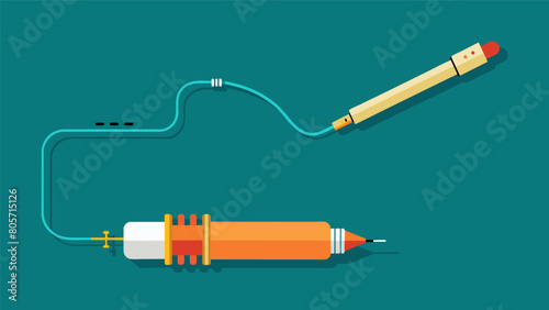 Thin delicate wires connecting the stylus arm to the cartridge carrying the electrical signal that ultimately becomes music. Vector illustration