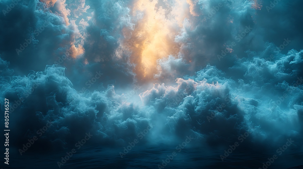 Smokey Background, A billowing cloud of smoke forms an ethereal backdrop, perfect for adding text or graphics.