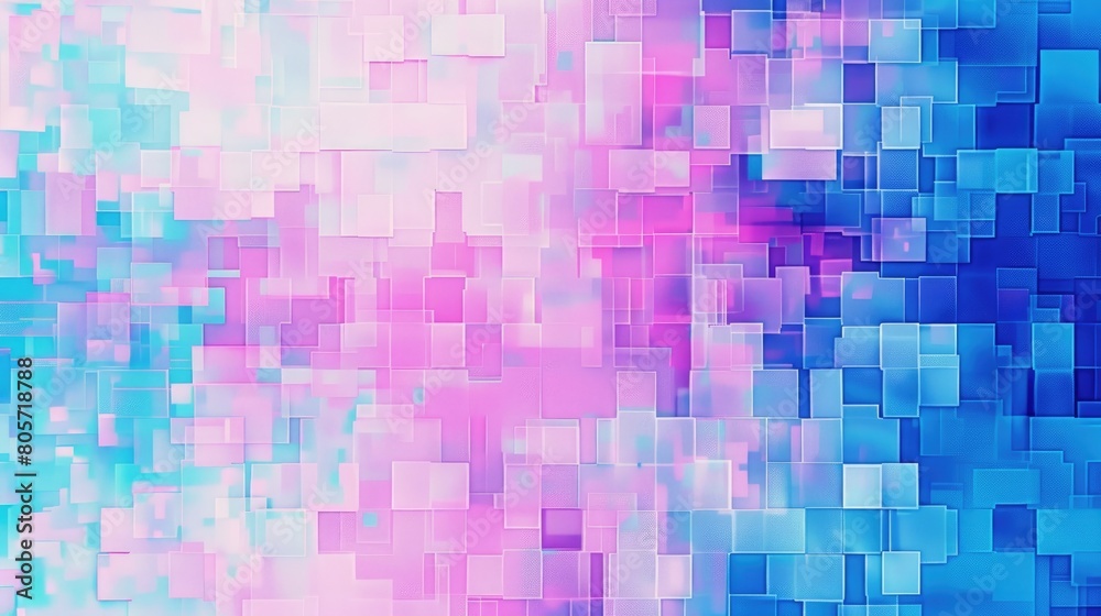 Vibrant mosaic of abstract pixels forms a colorful backdrop with a mesmerizing effect, Ai Generated.