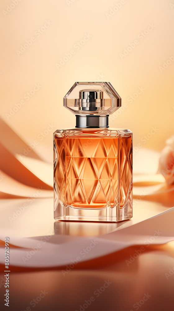 3D rendering of expensive perfume bottle 3D rendering of expensive perfume bottle
