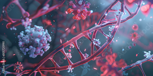 Molecular biology in action - DNA and virus particles, DNA and proteomics. DNA, background