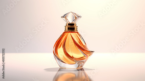 3D rendering of expensive perfume bottle