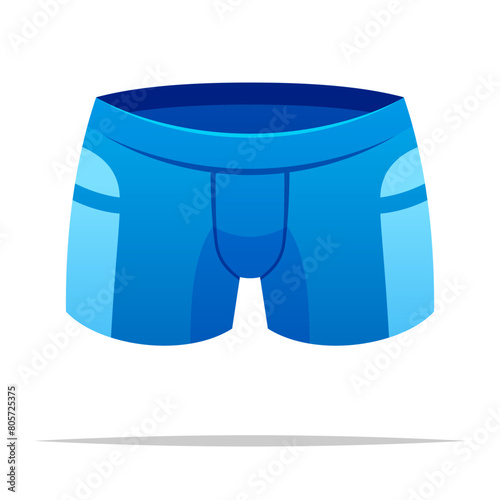 Swim shorts sport pants vector isolated illustration