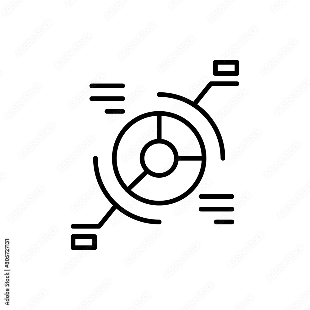 Pie chart outline icons, minimalist vector illustration ,simple transparent graphic element .Isolated on white background Pie chart outline icons, minimalist vector illustration ,simple transparent graphic element .Isolated on white background