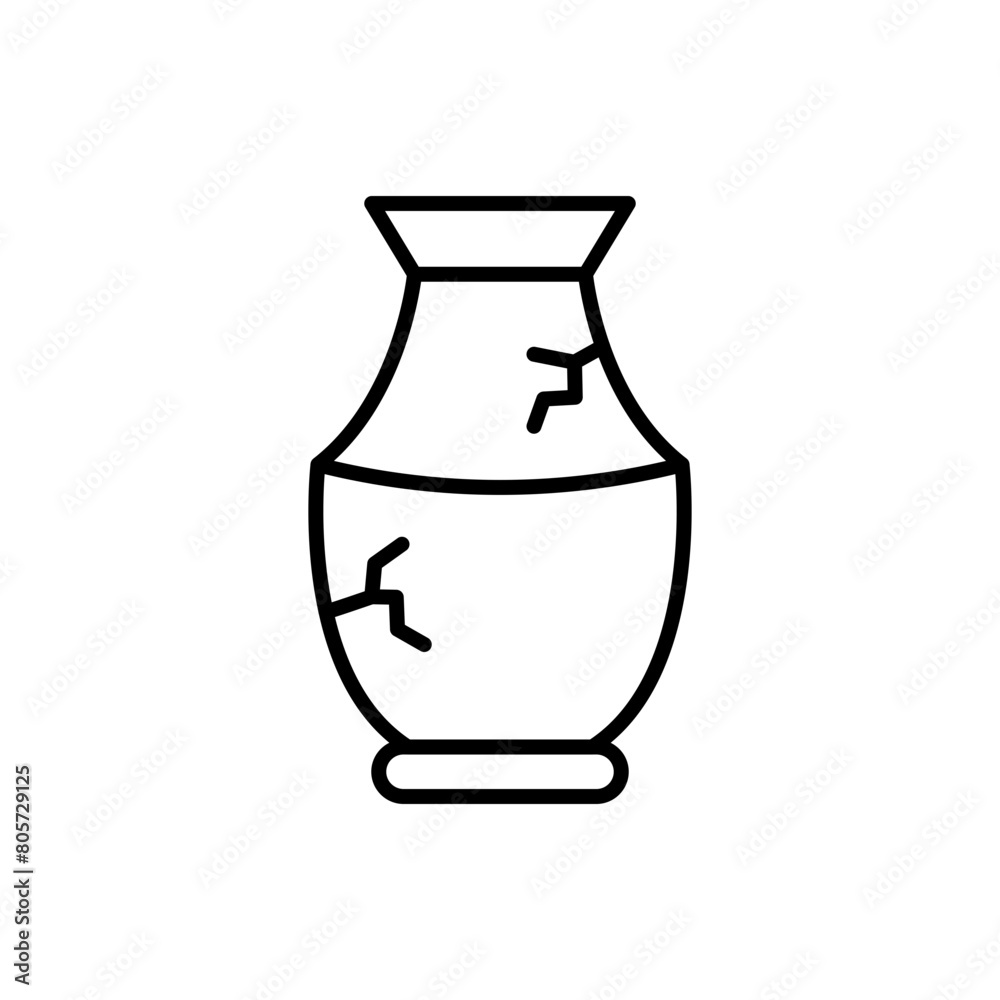 Ancient jar outline icons, minimalist vector illustration ,simple transparent graphic element .Isolated on white background Ancient jar outline icons, minimalist vector illustration ,simple transparent graphic element .Isolated on white background