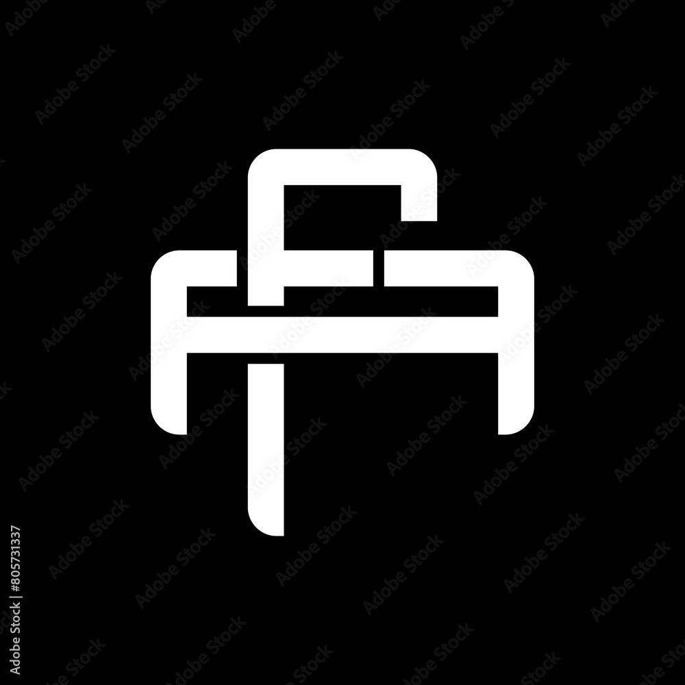 AF or FA monogram logos overlapping. AF or FA monogram logos overlapping.