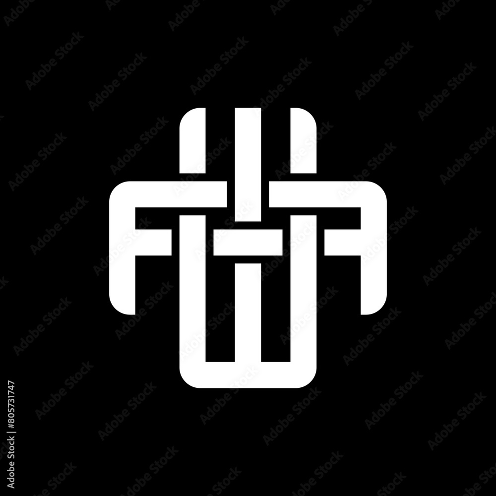 AW or WA monogram logos overlapping. AW or WA monogram logos overlapping.