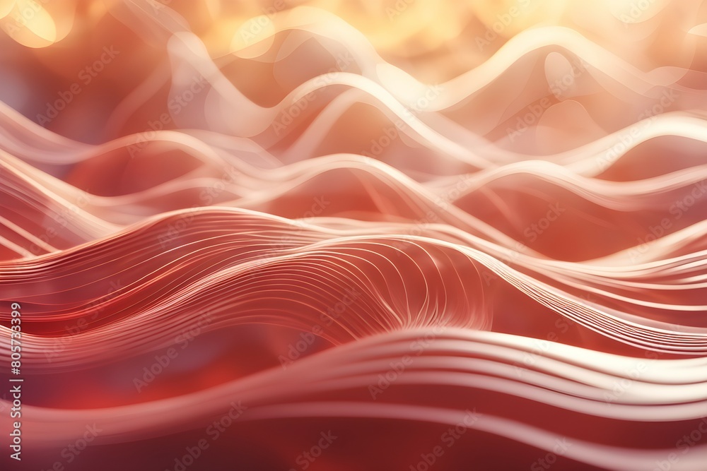 Obraz premium The image is a close up of a red wave with a lot of detail