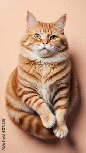 Cute Puffy Orange Cat Acting Funny © z4bl3nk