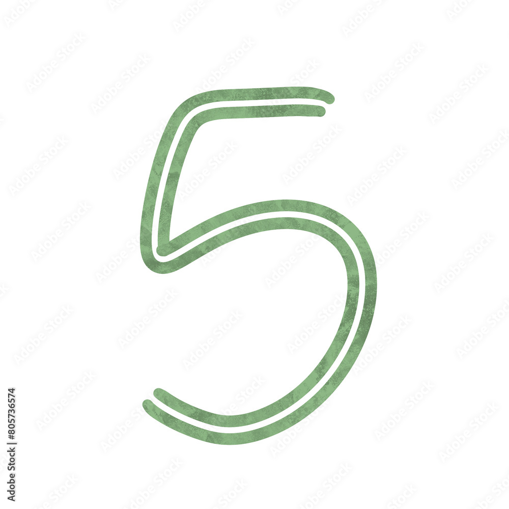 Fototapeta premium Number 5