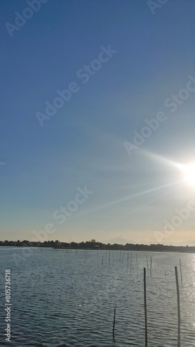 Malabon dike on a very hot April morning photo