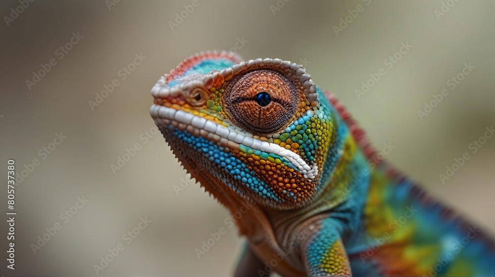 chameleon on a branch