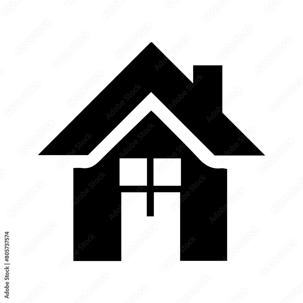 simple and plain house icon, vector simple and plain house icon, vector