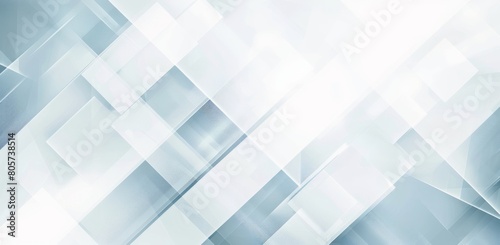 Abstract light blue and white background with geometric shapes