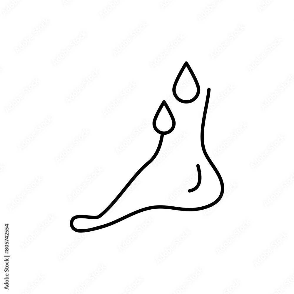 Feet massage aroma oil line icon.simple flat trendy style illustration for web and app..eps Feet massage aroma oil line icon.simple flat trendy style illustration for web and app..eps