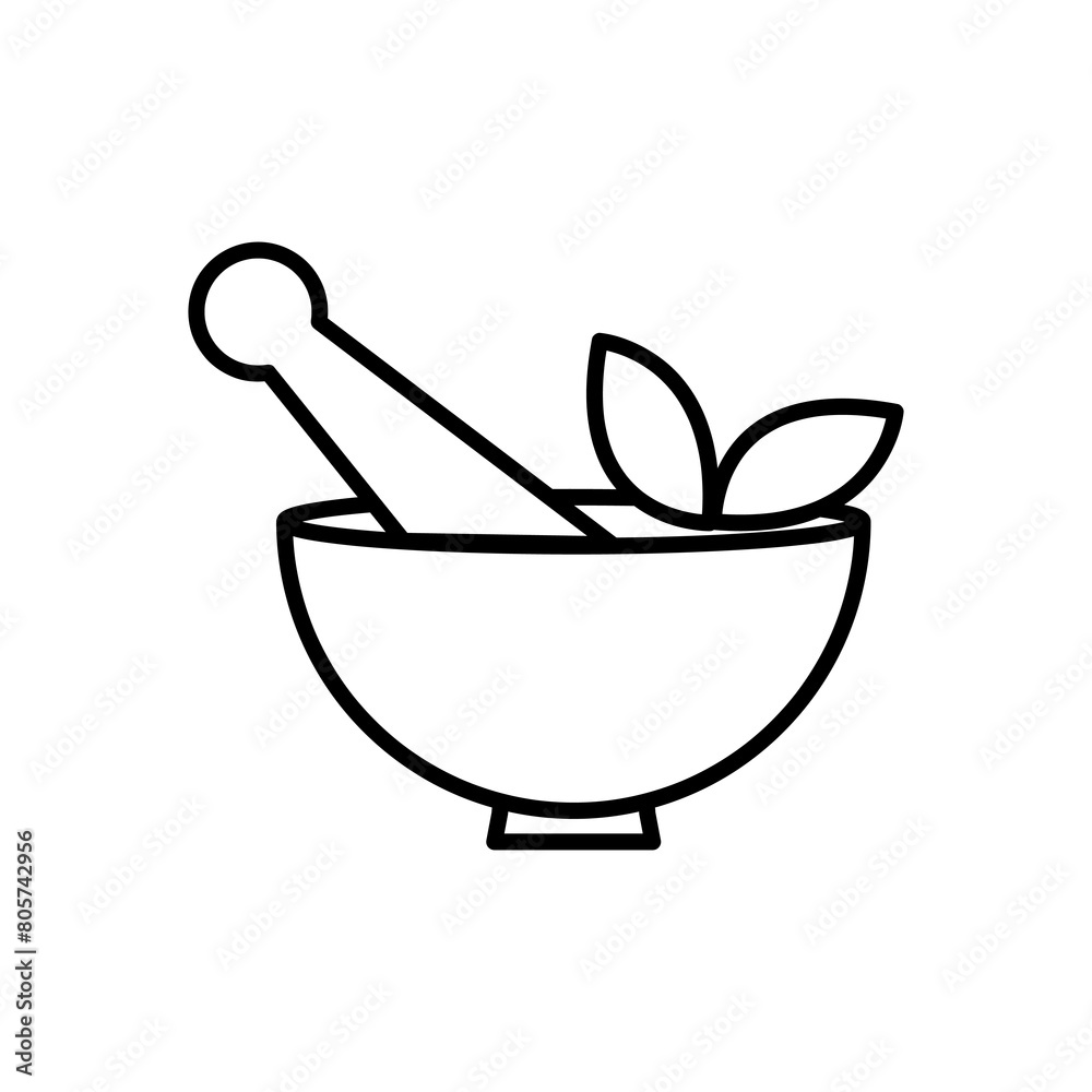 Mortar and pestle with herbal leaf icon. Hemp bowl vector flat trendy style illustration for web and app..eps Mortar and pestle with herbal leaf icon. Hemp bowl vector flat trendy style illustration for web and app..eps