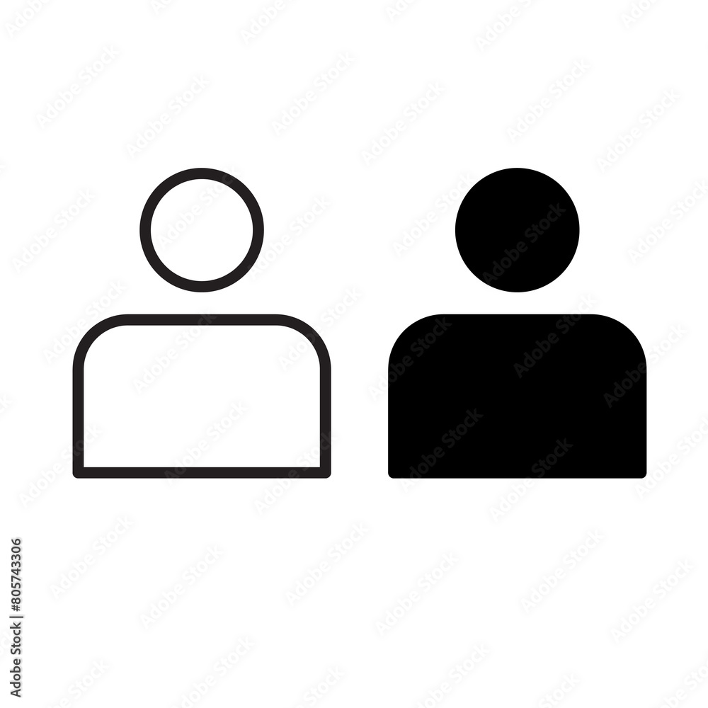 user line icon, solid vector illustration flat design on white background..eps user line icon, solid vector illustration flat design on white background..eps