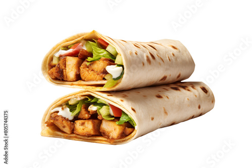 Kathi roll, Indian food photo