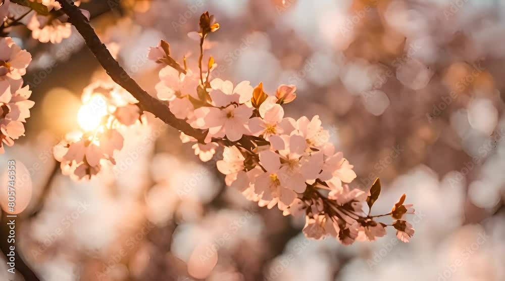 The Enchanting Glow of Cherry Blossoms at Dusk The Enchanting Glow of Cherry Blossoms at Dusk
