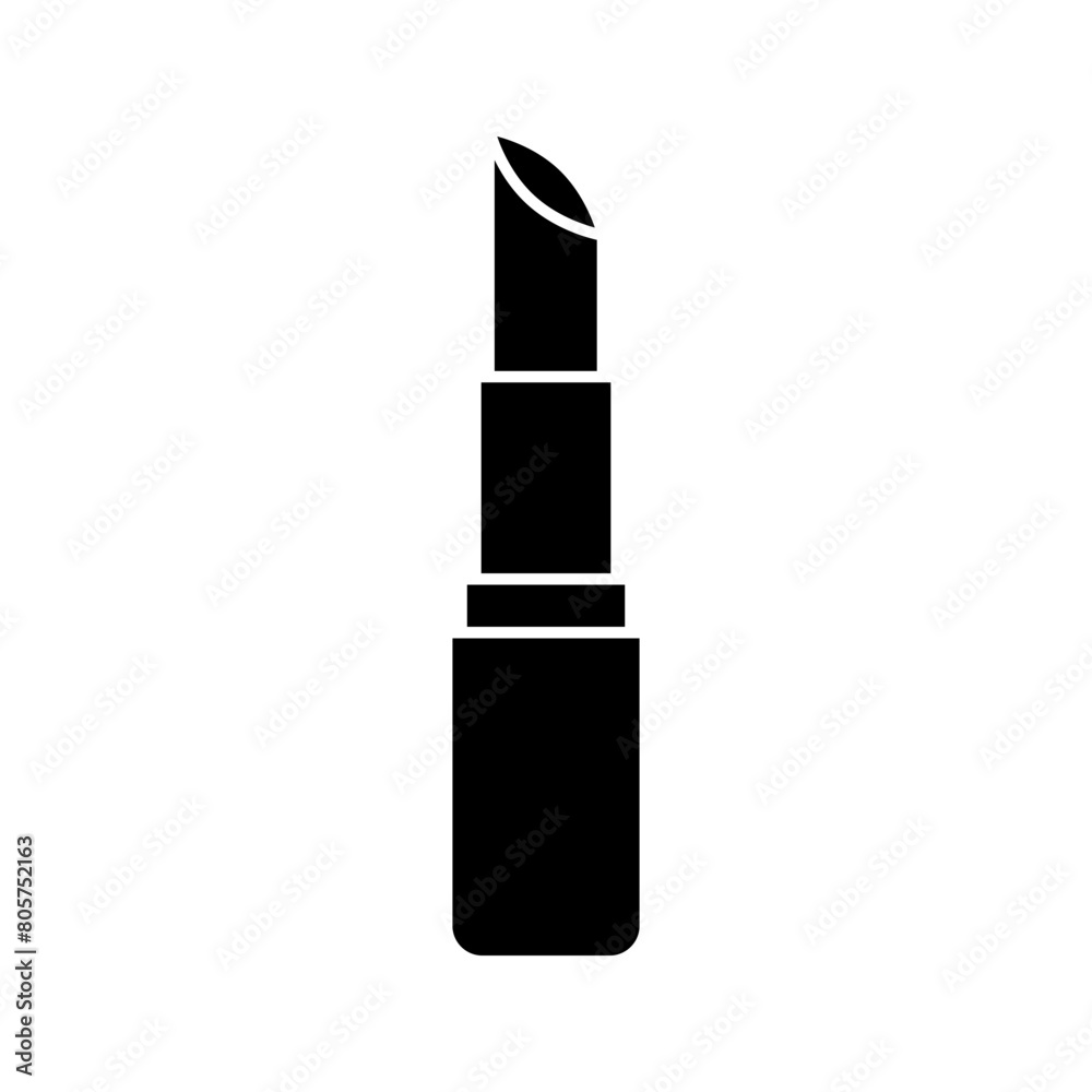 lipstick icon. Cosmetic sign color editable