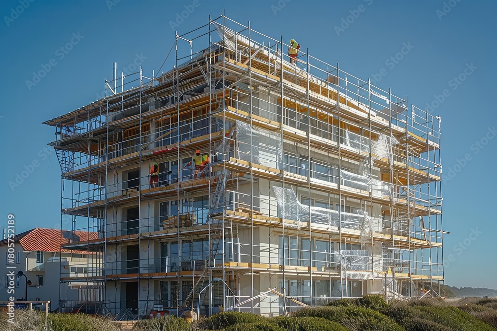 New luxury beach front condos going up in the heart of Malibu.