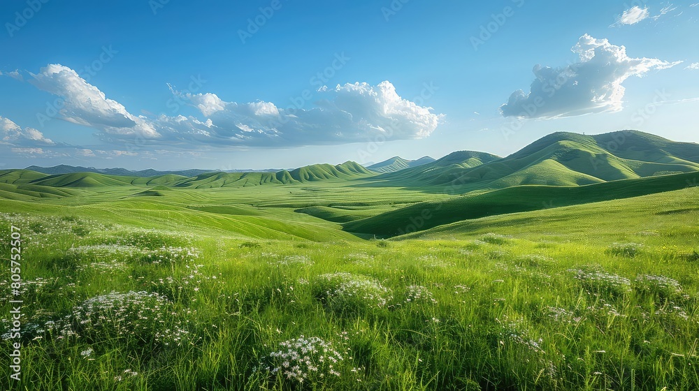 A verdant landscape stretches as far as the eye can see