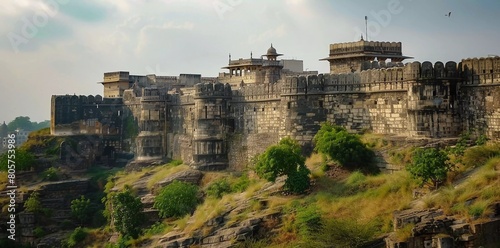 A fort was in the Indian city of Gvalior 