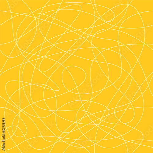 Curvy intricate lines seamless pattern background
