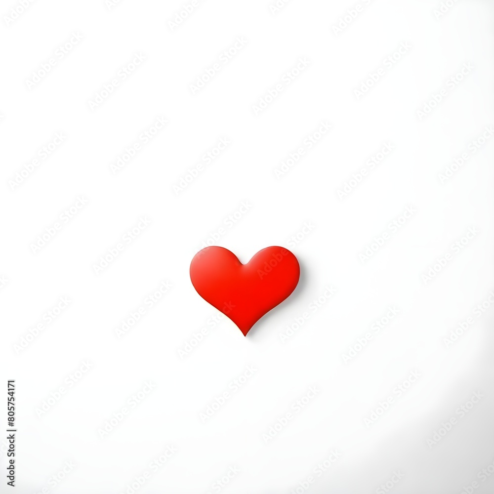 red heart on white, A small red heart on a white background with free space, heart, love, valentine, symbol, romance, day, shape, red, passion, vector, icon, romantic, illustration, 3d, valentines, 
