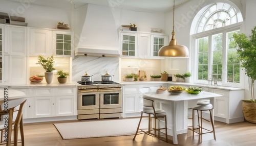 a luxurious white kitchen